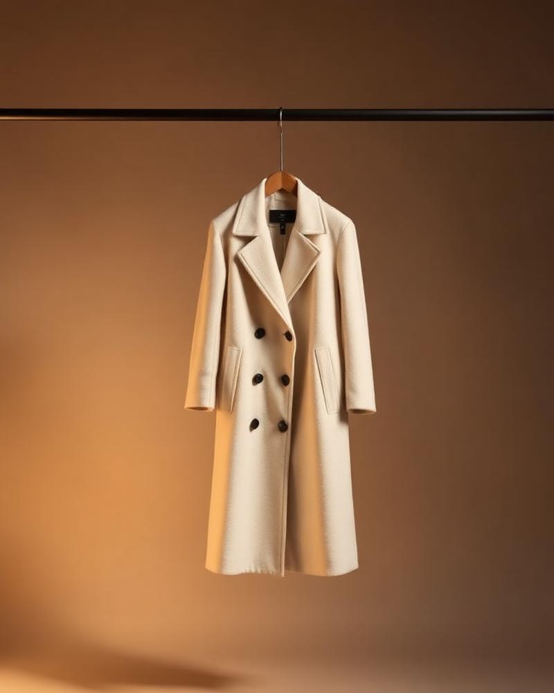 Burberry Abrigo largo cruzado en lana